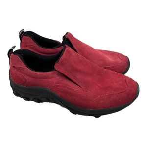 Jeep Women's 8M Slip On Shoe Style 73773 Suede  Red